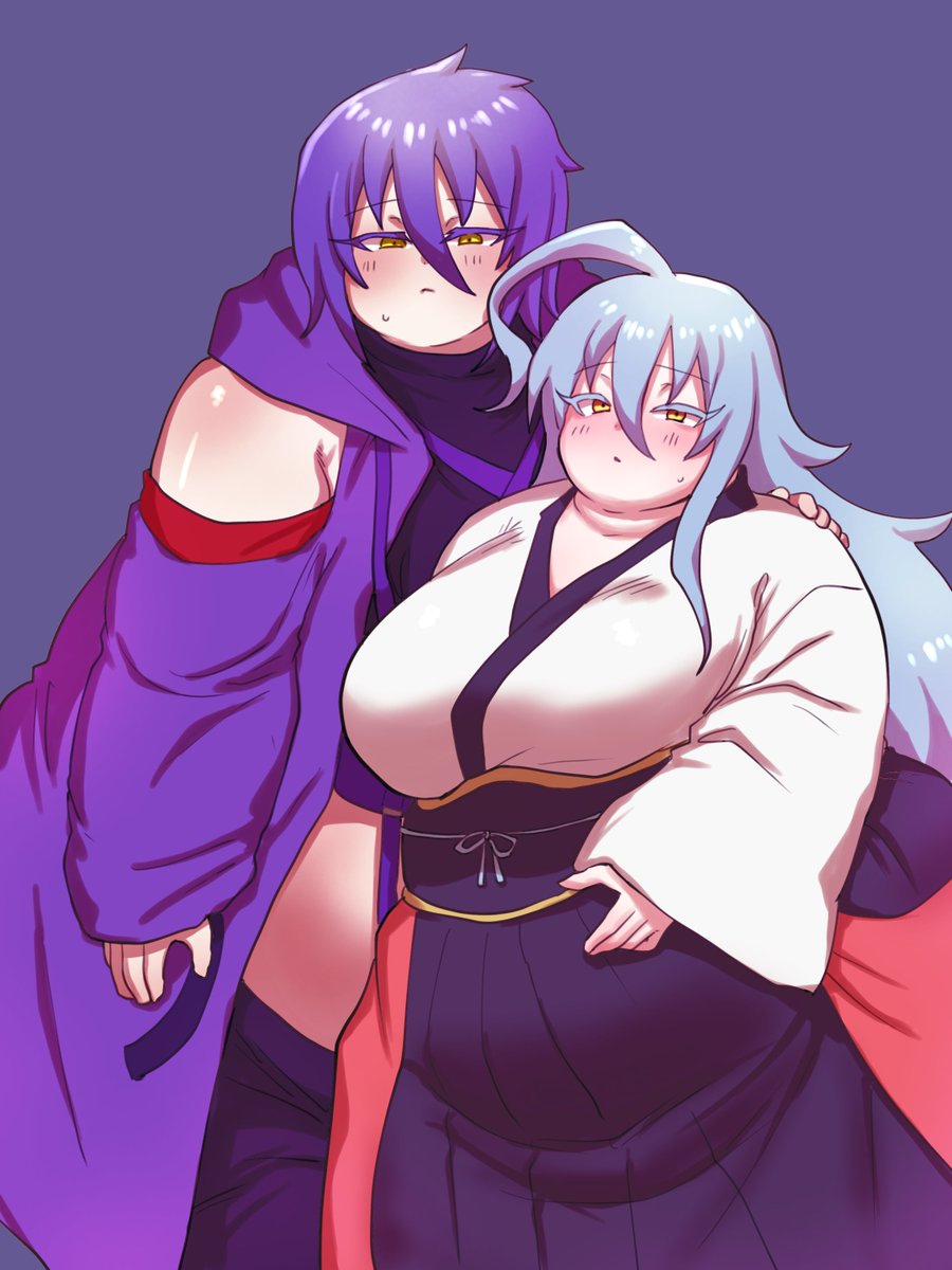 オリキャラさんカップル肥満化ビフォアフ💜ガリガリからの落差楽しい🤍

https://t.co/Doc4hSq7FH 