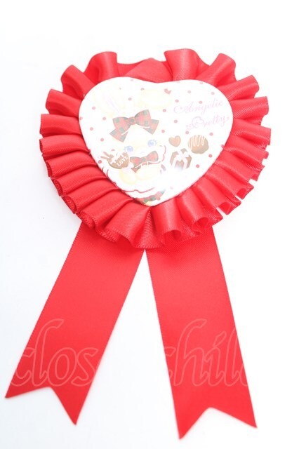 Angelic Pretty / Heartfulリリカルバニーロゼッタブローチ レッド Y
