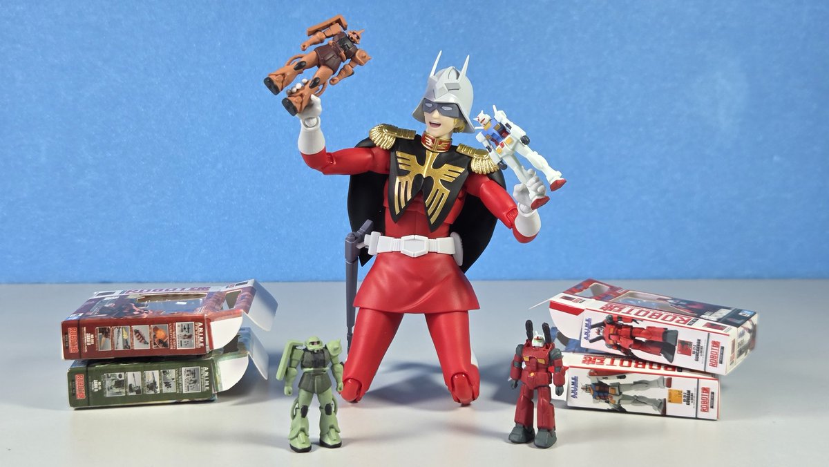9664Decade's tweet photo. 機動戦士ガンダム ROBOT魂 ミニチュアコレクション

アーツと比べるとこんな感じ
箱はでかいけどミニフィギュアはちょうど良さげ
(開封は自己責任) https://t.co/LTZVGIXEfy