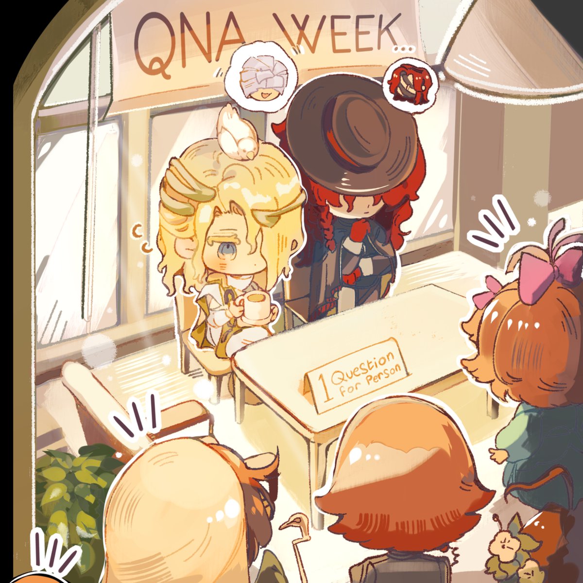 timelyaleph6's tweet image. Daily login day xx
"To make things easier in suitcase, timekeeper make aleph &amp;amp; 6 collab to open qna booth weekly"

Inspo idea from one of admin &amp;amp; drawn by 🌶 admin!
#aleph6 #Reverse1999