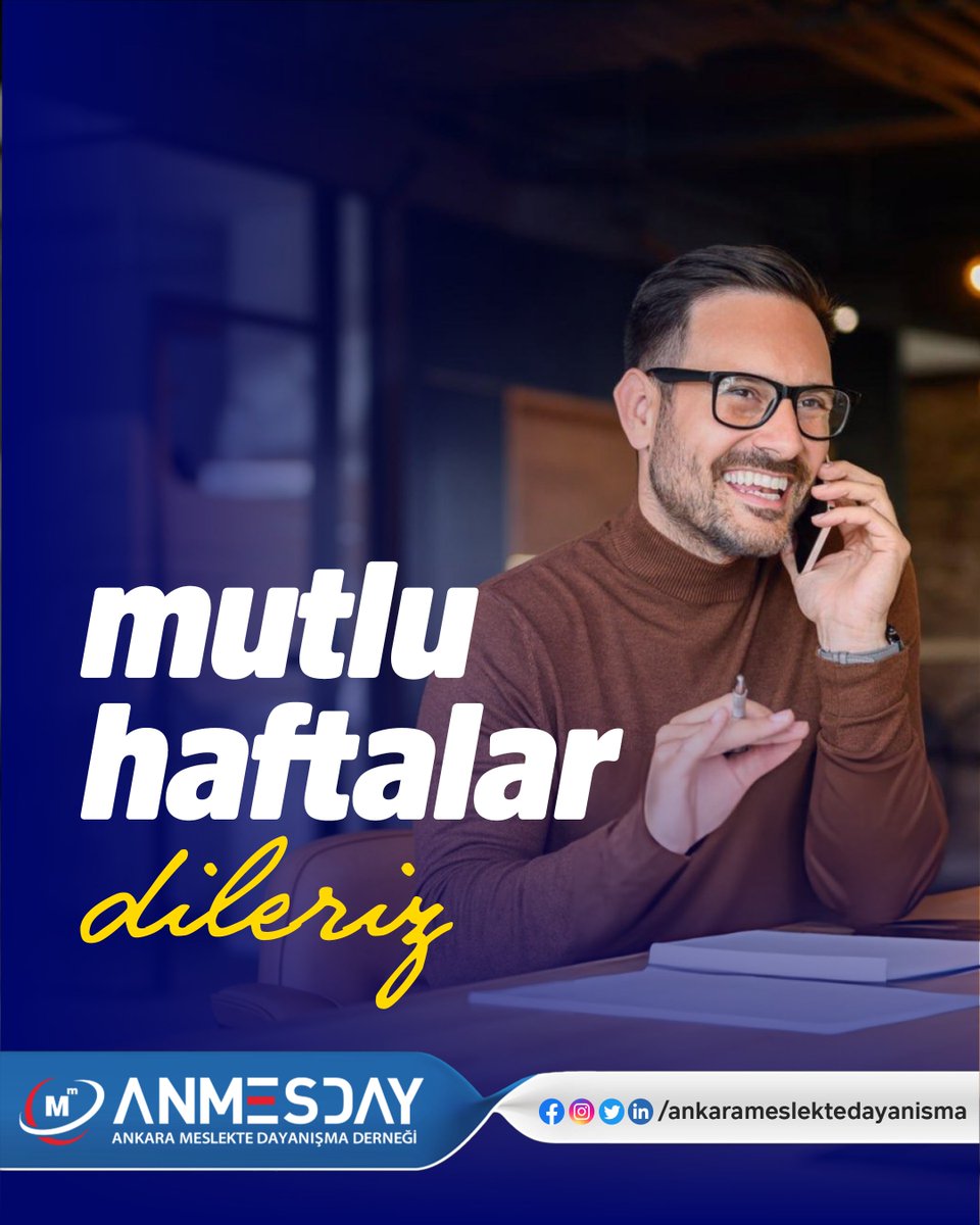 Mutlu haftalar! 🌸✨
Haftanız huzur, sağlık ve güzel gelişmelerle dolu geçsin 🤍
Enerjiniz bol, yüzünüz hep gülsün ☀️🌿
#MutluHaftalar #GüzelBirHafta #PozitifEnerji #YeniHafta #İyiHaftalar 💫