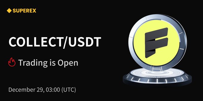 #SuperEx Nova Listagem

Listando: $COLLECT (<a href="/CollectFDN/">$COLLECT on Fanable</a>)

Negociação iniciada: Agora
Detalhes: support.superex.com/hc/en-001/arti…
Negocie agora: superex.com/trade/COLLECT_…