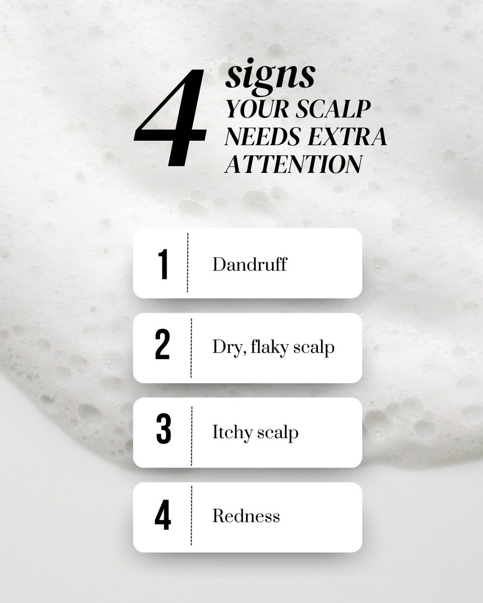 Healthy hair starts with a happy scalp. Don’t ignore the signs! 💖