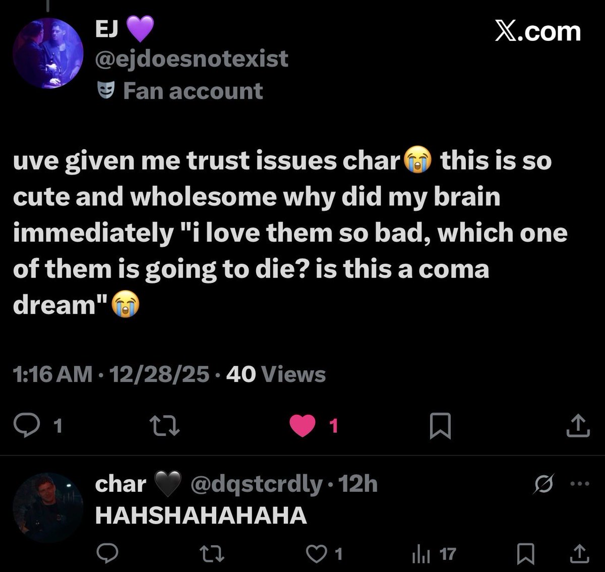 dqstcrdly's tweet image. i’ve peaked