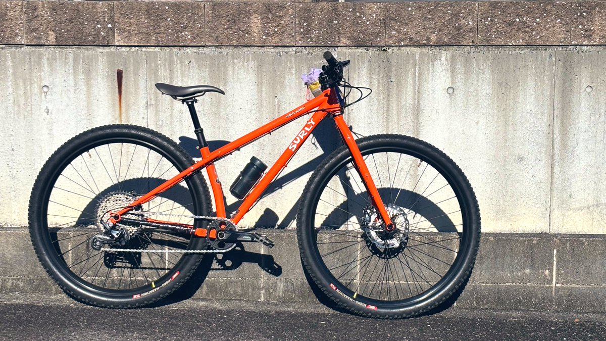 norawann's tweet photo. 今日は27.5+から29erのIRC MIBRO for MARATHON。軽快で良きかな😊MTB走り納め〜 #surly #karatemonkey #MTB https://t.co/fwg8KuTpt0
