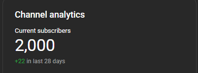 meziumz's tweet photo. WE HIT 2K!!!! https://t.co/AVxAYVBxYs