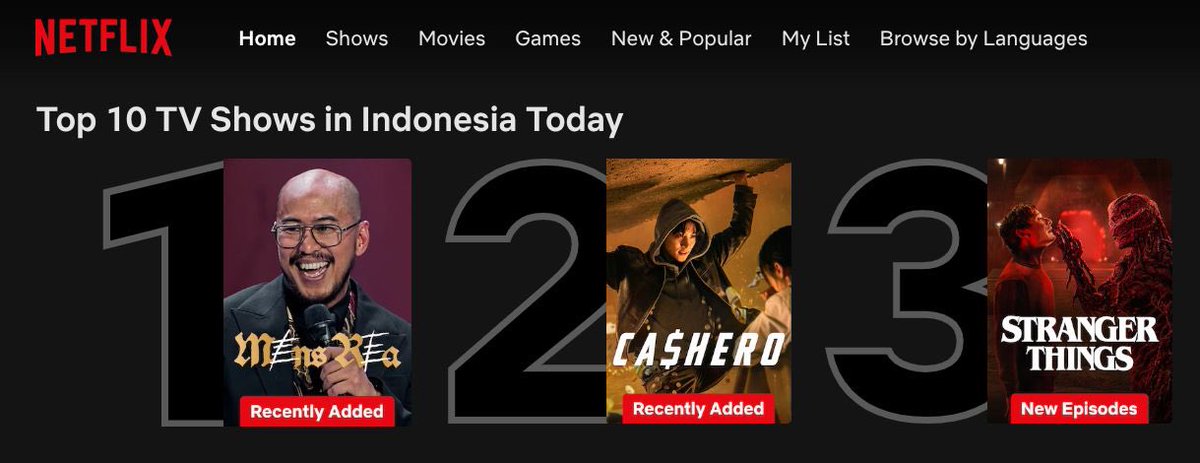 Wow, selamat <a href="/pandji/">Pandji Pragiwaksono</a> atas capaian ini! Apakah pernah ada standup special show yg jadi puncak Top 10 TV Shows di Netflix seperti ini, bahkan di Amerika sekalipun? Bila nanti ada yg mencapainya utk Top 10 di Amerika, semoga itu Pandji juga. :) #AminAjaDulu