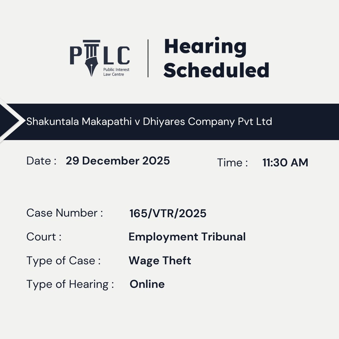 Public Interest Law Centre tweet media