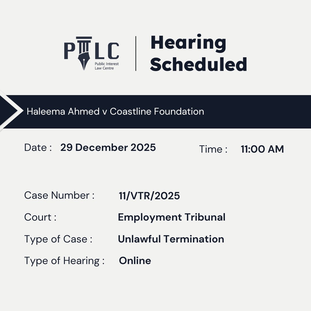 Public Interest Law Centre tweet media