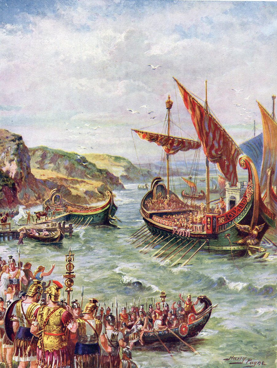 cartographer_s's tweet photo. The Conquest of Britain by Claudius's Legions - Harry Payne https://t.co/vQ2pTwJxdy