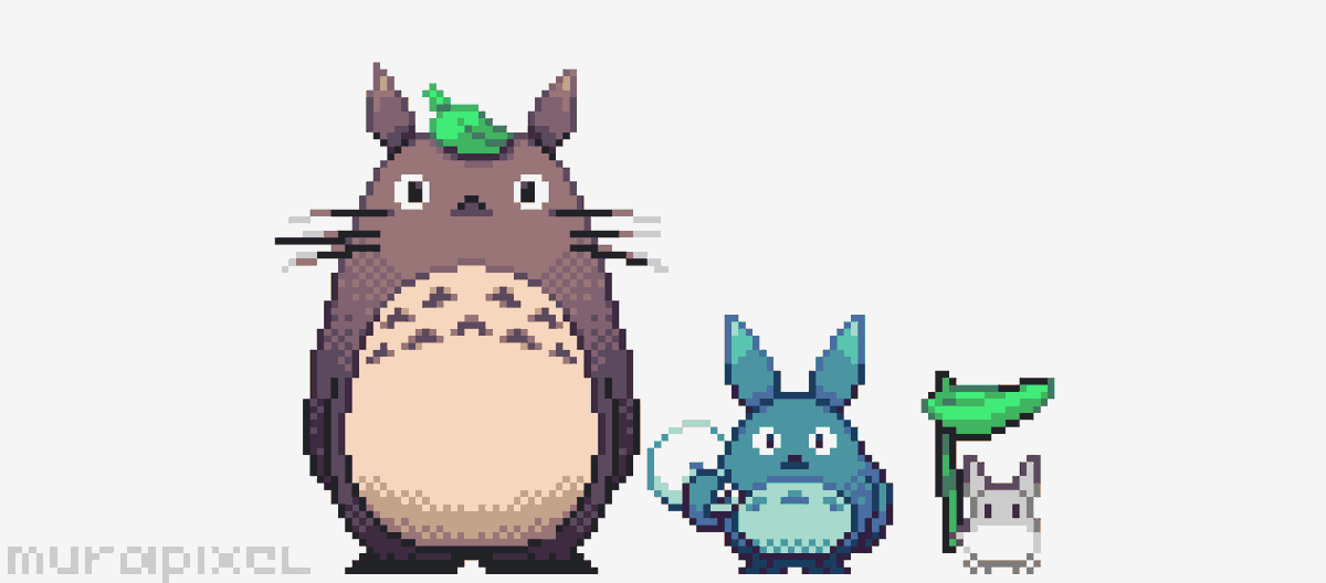 More totoros

#pixelart