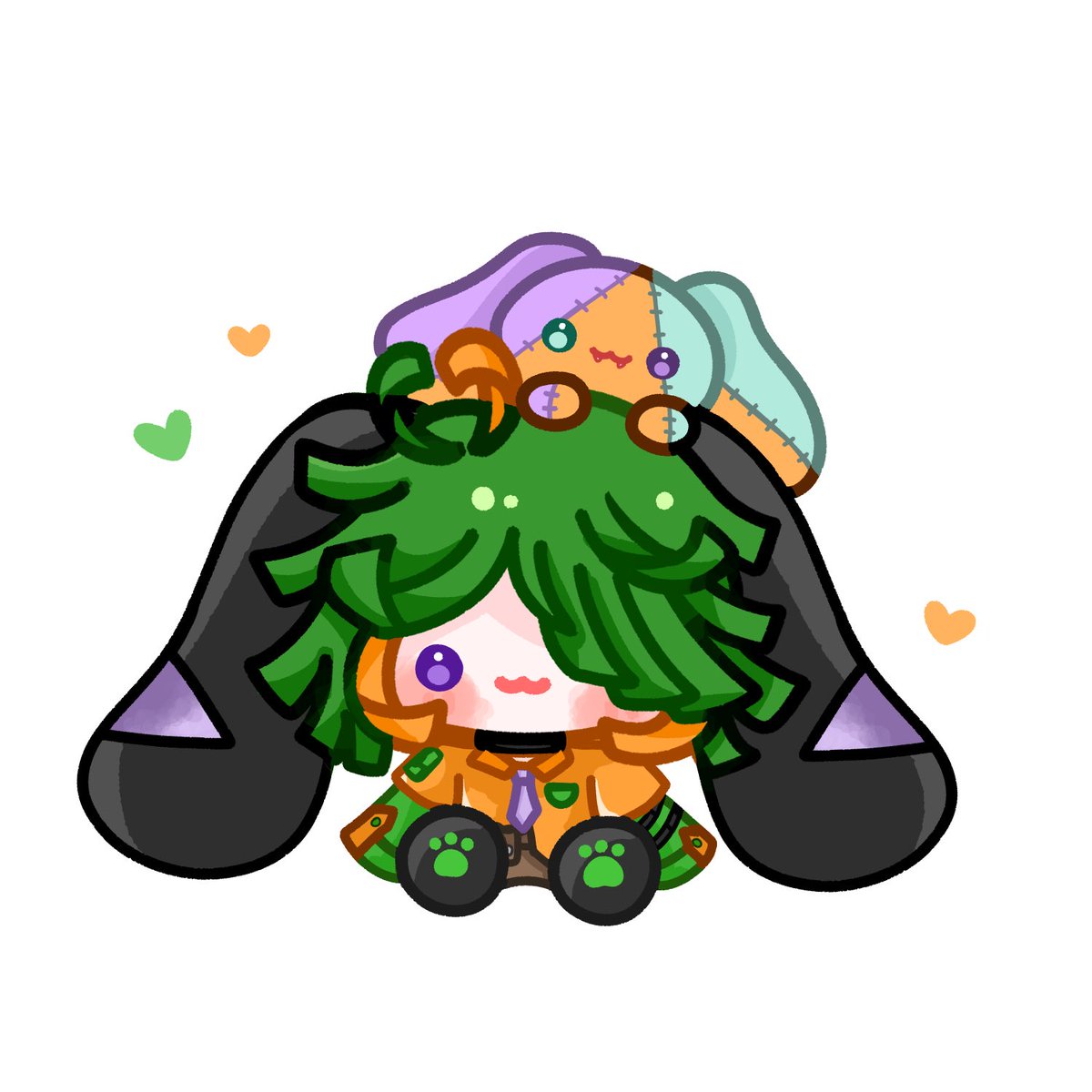 KuraiCa_Rotto's tweet image. Hewwo? Who’s shelf or desk am I sitting on? 💚🧡

Cutest wee pwush bean by the sweet @Cheriibeans!! 💕