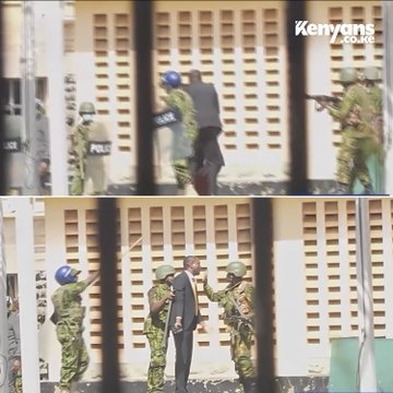 Lest we forget, NAIROBI SENATOR Edwin Sifuna blocks police from firing LIVE BULLETS at protesters  outside parliament buildings in Nairobi CBD.
#RutoMustGo