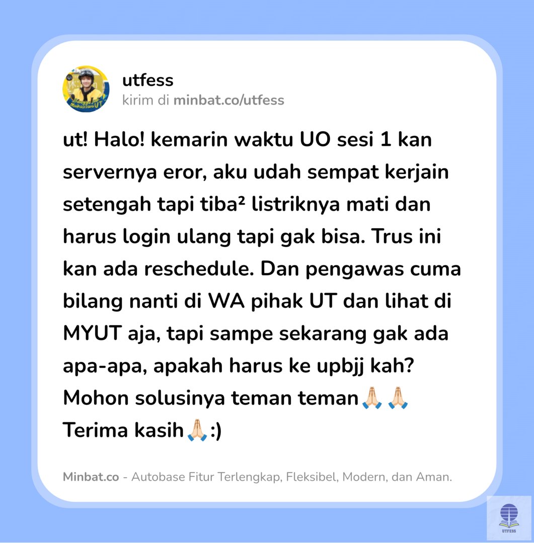 UTFESS | CEK PINNED 📌 tweet media