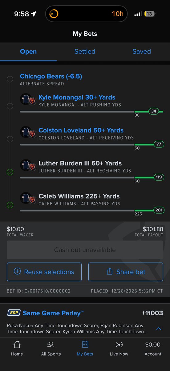 Time to go need a touchdown here <a href="/ChicagoBears/">Chicago Bears</a> you wanna be a Super Bowl team.  Show me