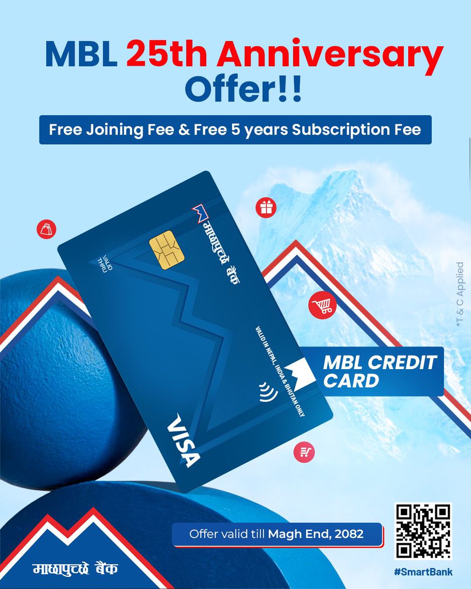 Celebrate MBL’s 25 Years !!!

#SmartBank #MBL #MBLCreditCard #25YearsOfTransformation #celebratewithmbl