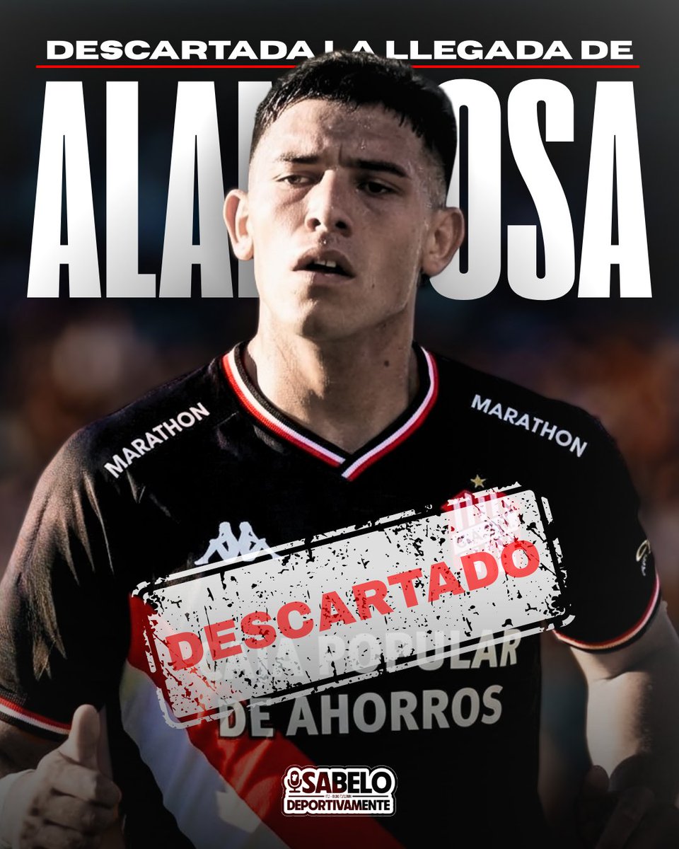 #Sanmartintuc ¡NO LLEGA AL SANTO! 🚨‼️ 

🔴⚪️ Alan Sosa finalmente no acepto la propuesta de San Martín, el ex gimnasia tenía también la oferta de Aldosivi, la cual aceptó y volverá a jugar en el tiburón, club donde ascendió en 2024. 

#Sabelodeportivamente #Aldosivi #Gimnasialp