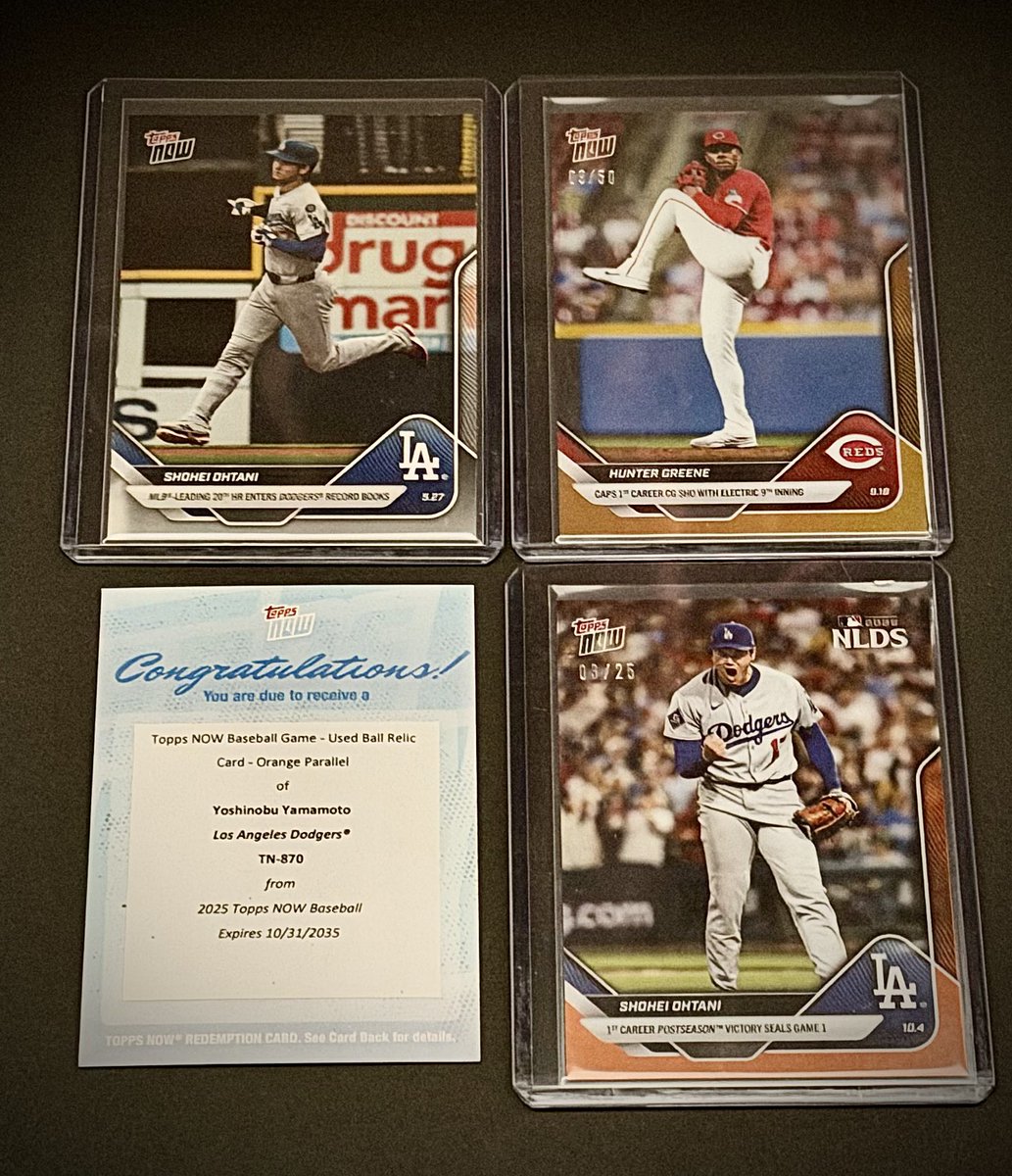 年末なので、Topps NOW® #幸せの黄色い封筒 を振り返ってみたぞ