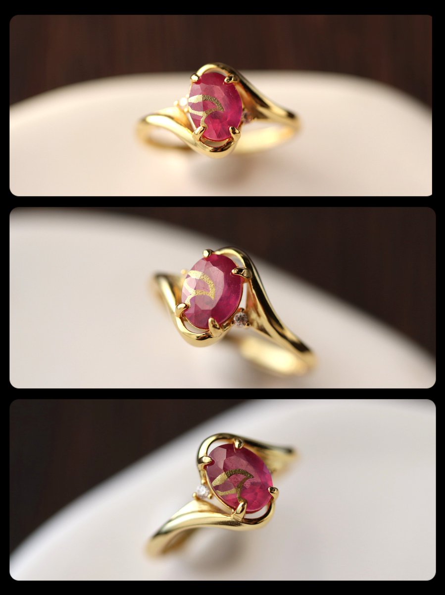 ルビー様リクエスト　おまとめ１５点 1月新作】 大般若長光のリング（フリーサイズ） ルビー（8×6mm