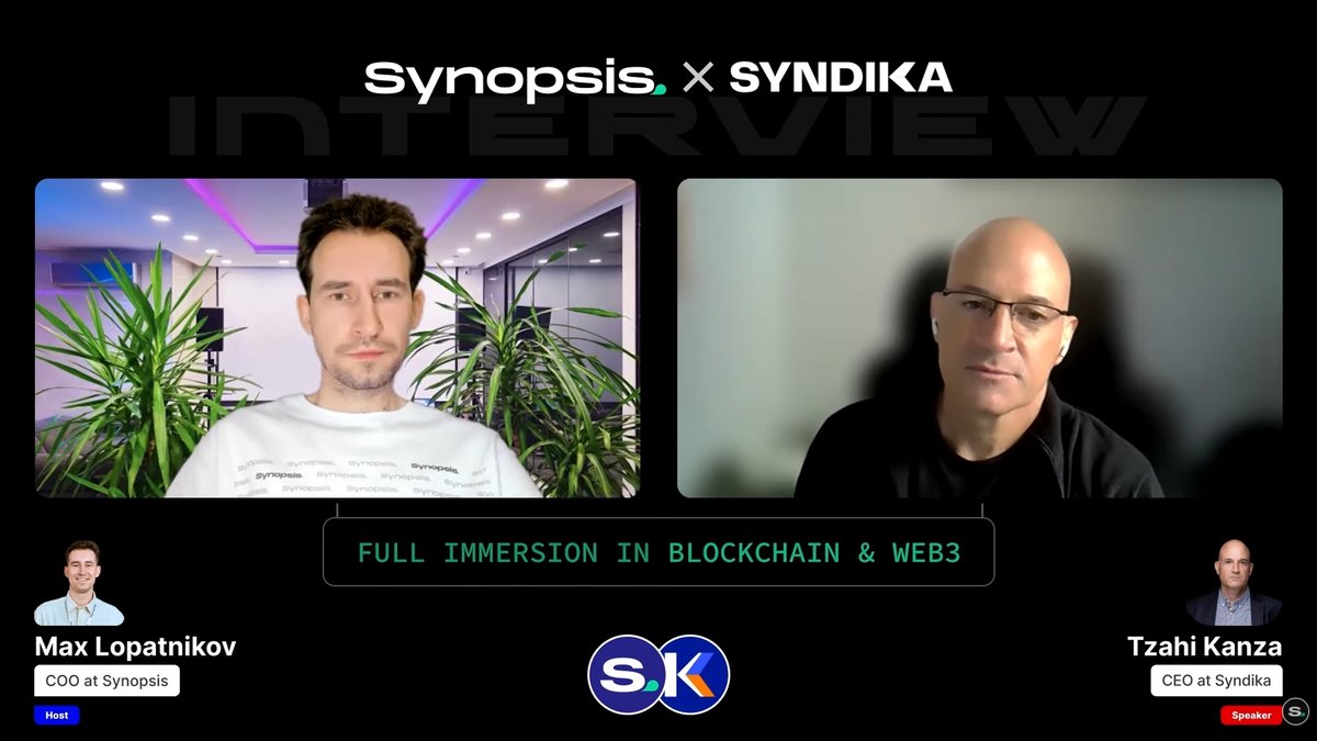 What does it take to build a Web3 startup?

Last week, our Founder, <a href="/tzahi_kanza/">Tzahi Kanza</a>, sat down with Max Lopatnikov from <a href="/SynopsisEvents/">Synopsis Summit</a>  for a deep, no-fluff conversation on startup building in Web3: 

👉Tzahi’s personal journey into Web3 - and why he built Syndika
👉Why Syndika is