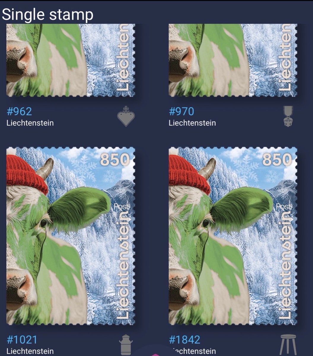 Crypto Stamp CHLI - two countries, great collecting experience. In 2025, Swiss Post 🇨🇭and Liechtensteinische Post 🇱🇮 made history: their first joint CryptoStamp brings together the Matterhorn and Vaduz Castle - and its centerpiece features a proud cow. 

It’s a design that