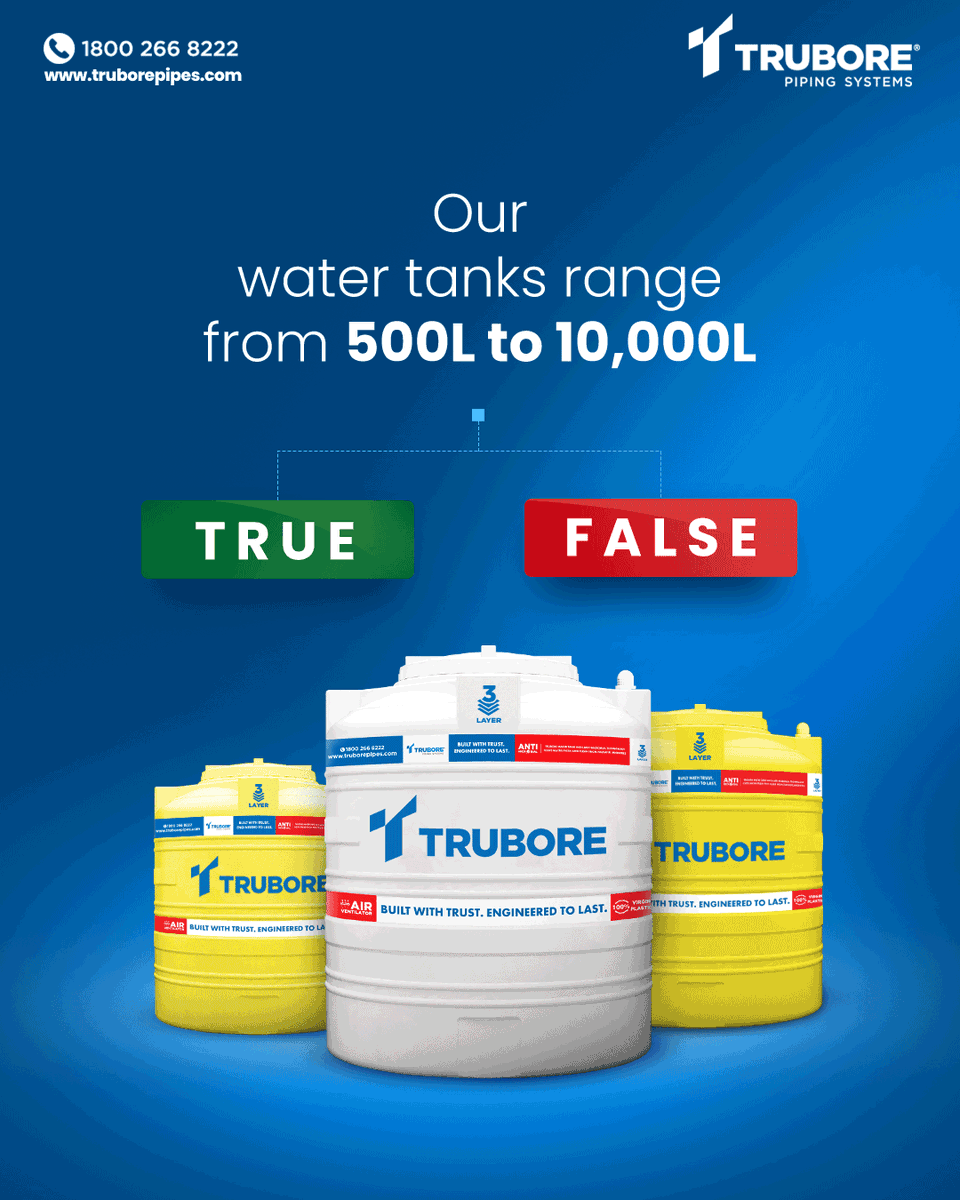 TruborePipes's tweet photo. #ContestAlert ! Visit our website &amp; guess the Tru Answer.
Check out our website and test your product knowledge.

Check the Caption to Participate &amp; Win ₹500
Visit: https://t.co/yiEL63GOFZ

#TruborePipingSystems #WaterPipes #Contest #Contest2025 #ParticipateAndWin #AmazonVoucher https://t.co/QA7XMjUU4p