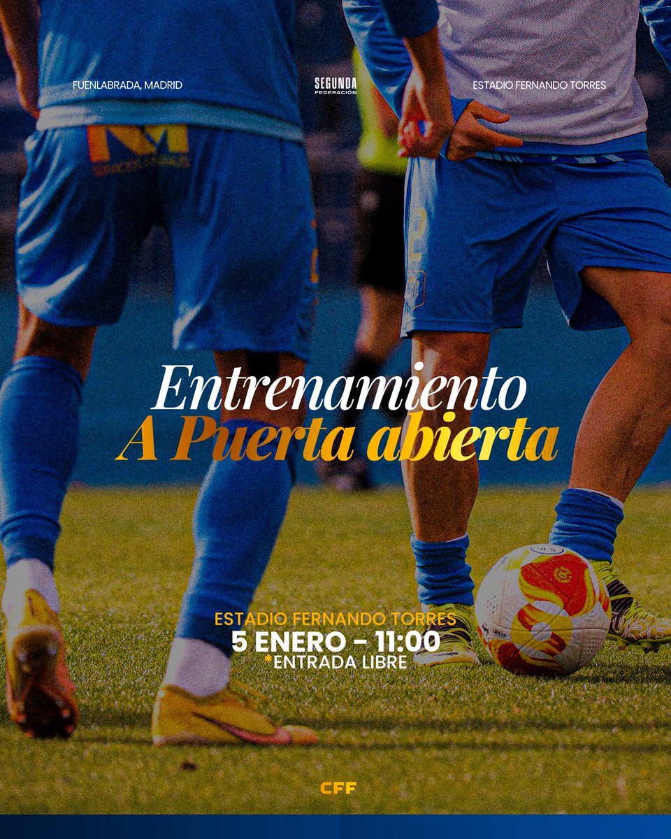 Año nuevo
⚽️ Mismo compromiso. 😈
📅 5 de enero | ⏰ 11:00
🏟️ Fernando Torres
👑 Puertas abiertas
#ReyesMagos #equipo