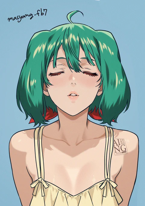 連休中の試し描きw gif保存で劣化してもあんまりわからないように色数抑えて描いてみたが…?