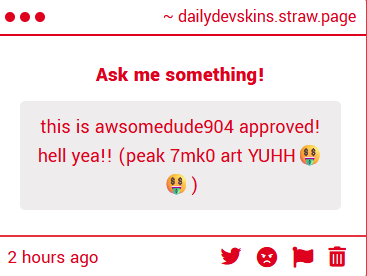 dailydevskins's tweet photo. Wow.. I'm so honoured awsomedude904! - ✨ https://t.co/4PIkPd5OSL
