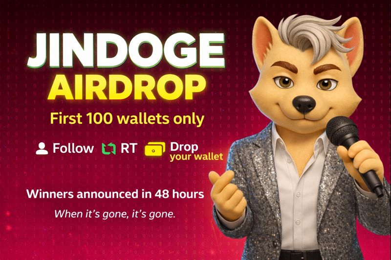 🐕 JINDOGE Community Airdrop

We’re rewarding our early community members.
100 wallets will be randomly selected.

No rush, no spam.
Details will be announced in 48 hours.

Stay tuned 👀

#JINDOGE #Solana #MemeCoin