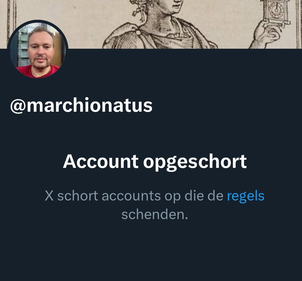 <a href="/elonmusk/">Elon Musk</a> @x again a journalist (<a href="/marchionatus/">Lode Goukens 🥩</a>) has been silenced by the EU censure or are it's repressive measures being misused without any clear reason but being critical for the inner workings of government, the status quo and laying open the workings of the deep state ...and