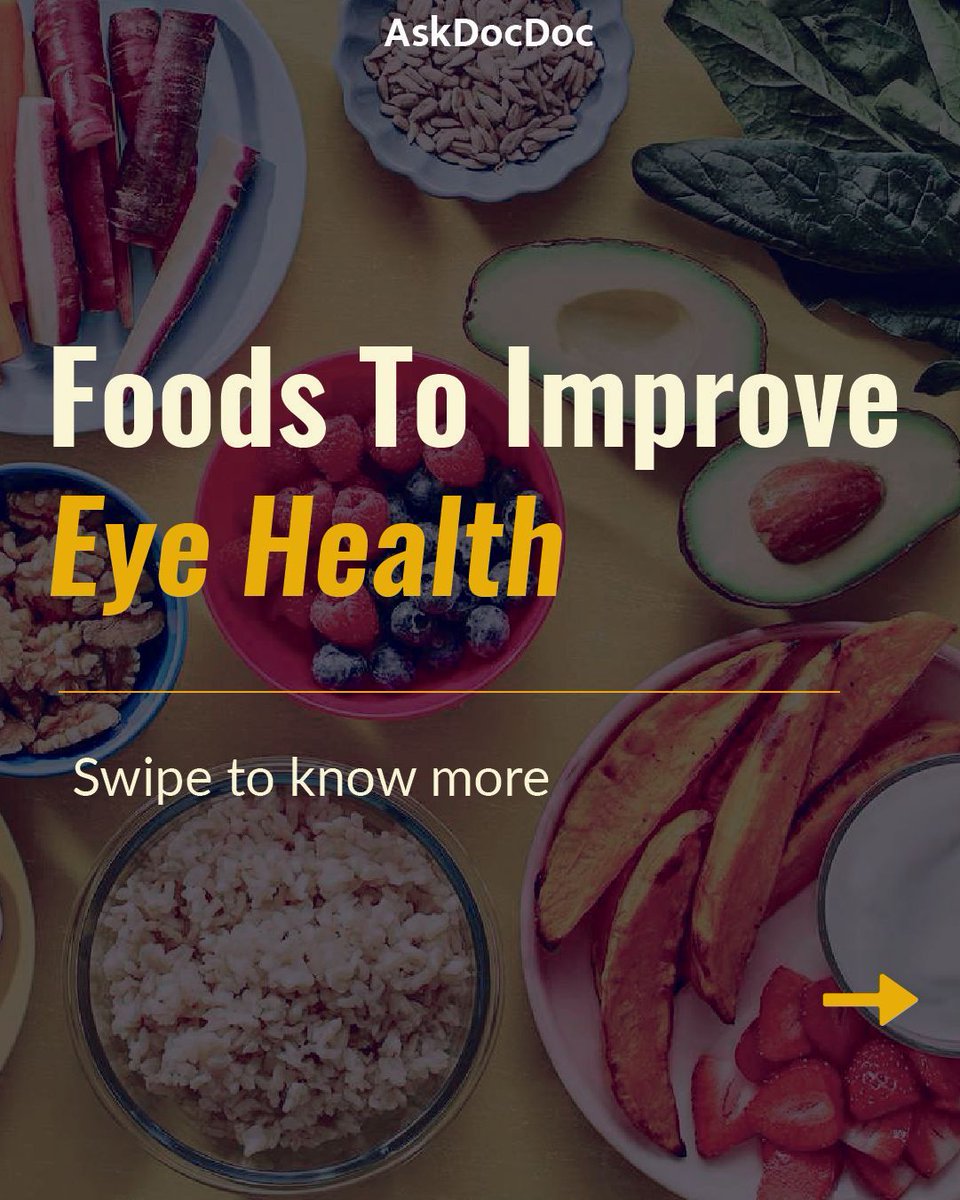 AskDoctors24's tweet image. From leafy greens to healthy fats, the right foods can help protect vision, reduce strain, and support long-term eye health.

#EyeHealth #HealthyVision #NutritionMatters #EyeCareTips #HealthyEating #WellnessJourney #AskDocDoc #FoodForEyes #VisionCare