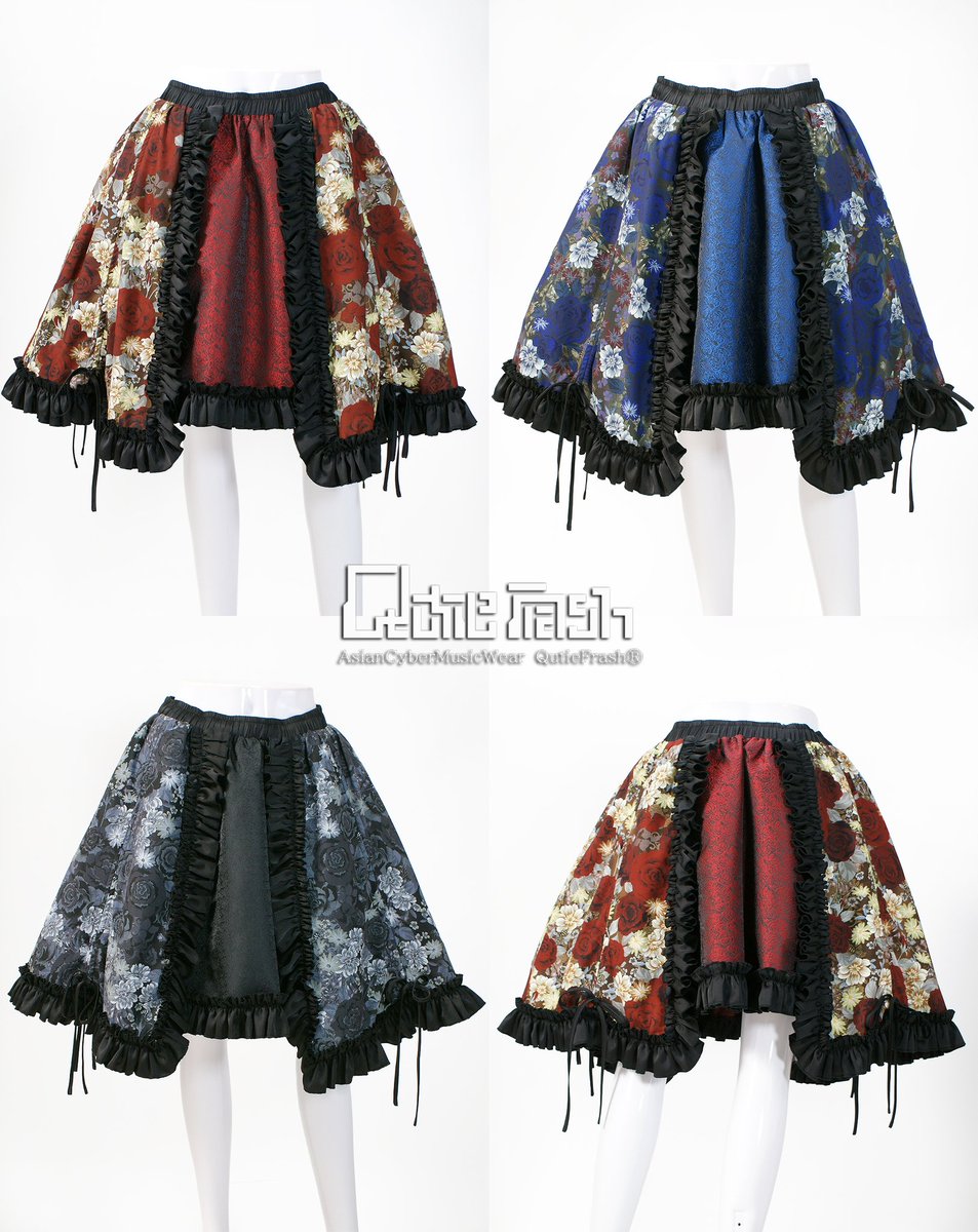 大好評の【蜂和柄】を使ったパニエスカート新登場🐝✨少し長めの丈感に