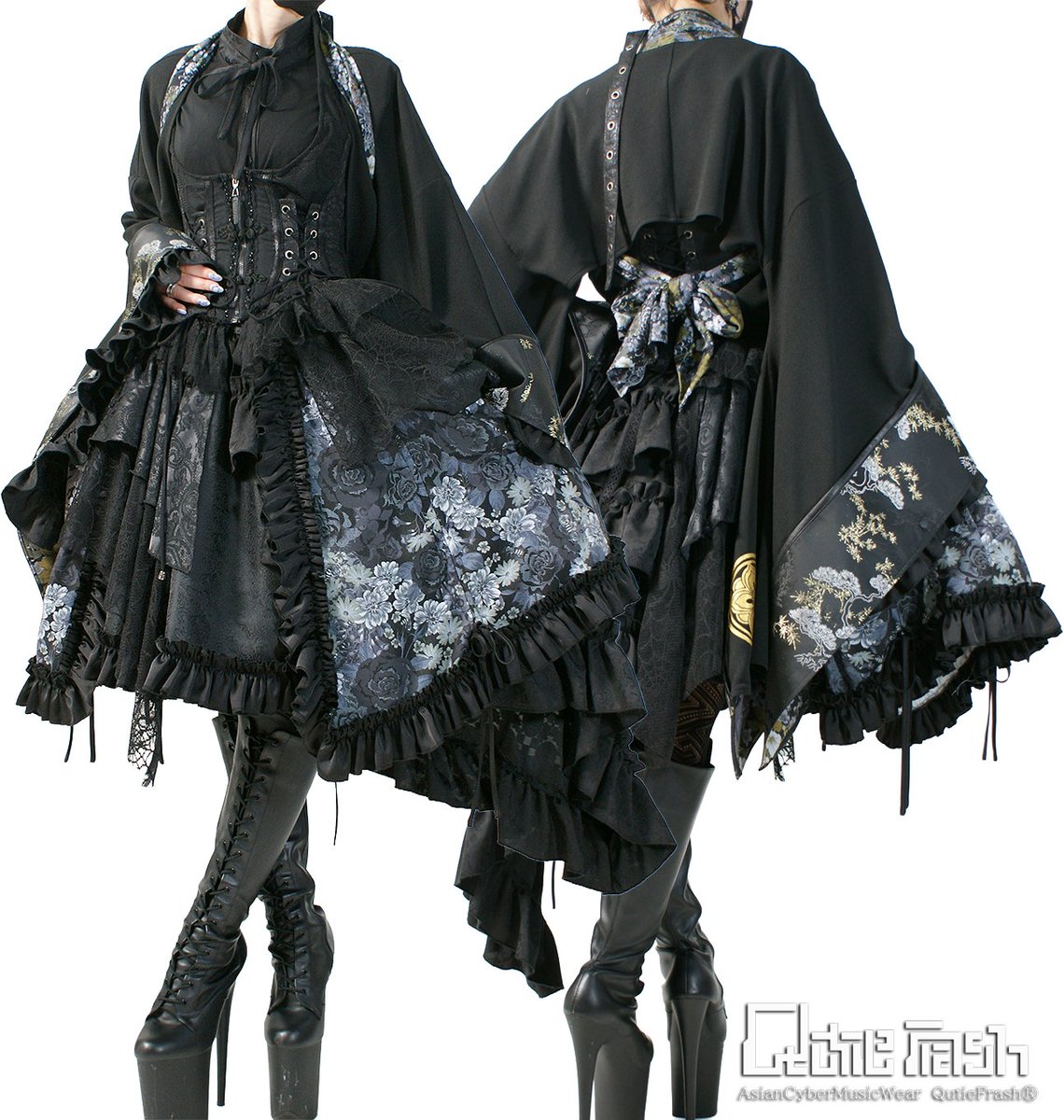 大好評の【蜂和柄】を使ったパニエスカート新登場🐝✨少し長めの丈感に