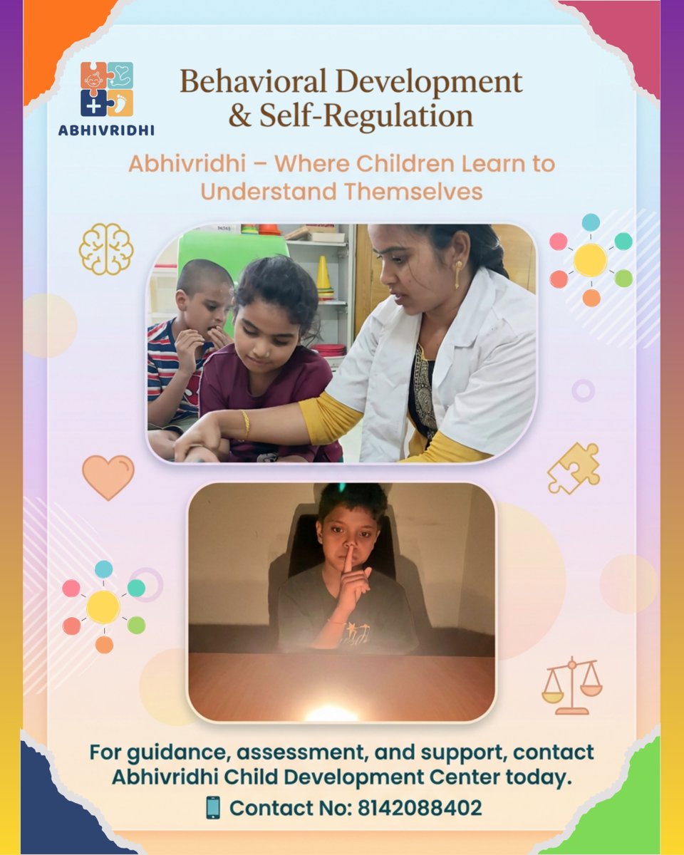 abhivridhi52930's tweet image. Abhivridhi – Where Children Learn to Understand Themselves.
📷 Call Us: 8142088402
📷 Address: Plot No. 45, GV Reddy Colony, Raithu Bazar, Alwal, Secunderabad – 10
#Abhivridhi #ChildDevelopment #BehavioralDevelopment
#SelfRegulation #HolisticChildCare #ChildTherapy