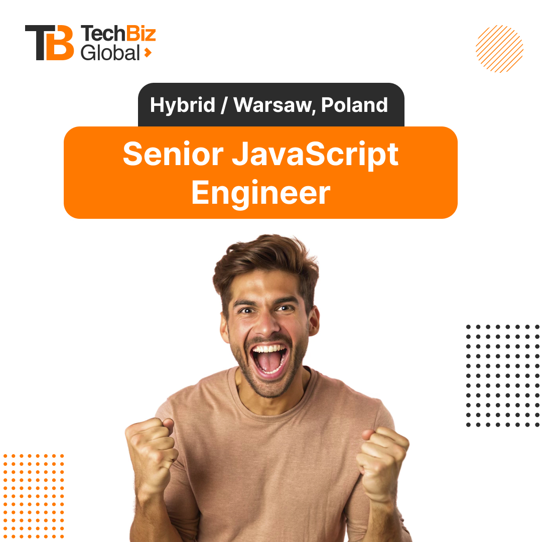 🚀 We’re Hiring! Senior JavaScript Engineer to join a top client team at TechBiz Global. Work with Node.js, PostgreSQL, AWS, and drive scalable, high-quality solutions. Join a dynamic, innovative team! 💻🌟
👉Apply here: jobs.techbiz.global/o/senior-javas…
#TechBizGlobal