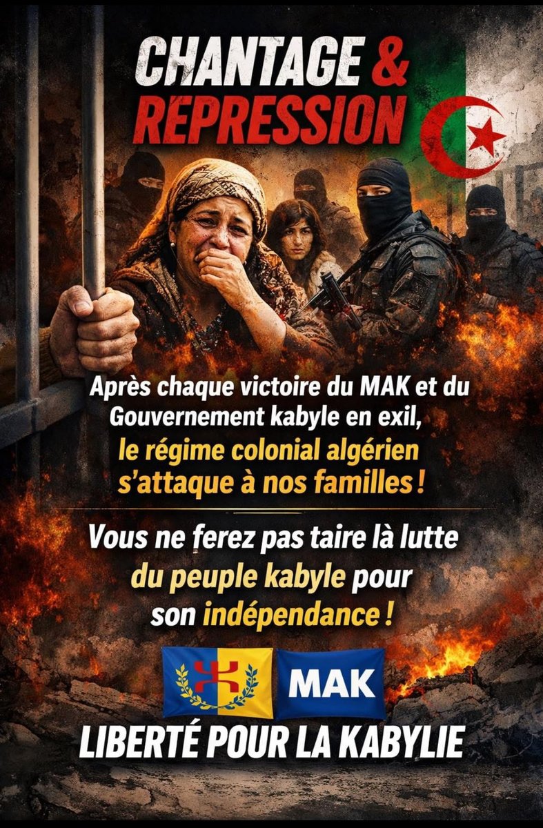 La dictature coloniale Algérienne ne tient qu’à un fil il fait que démontrer son proche effondrement