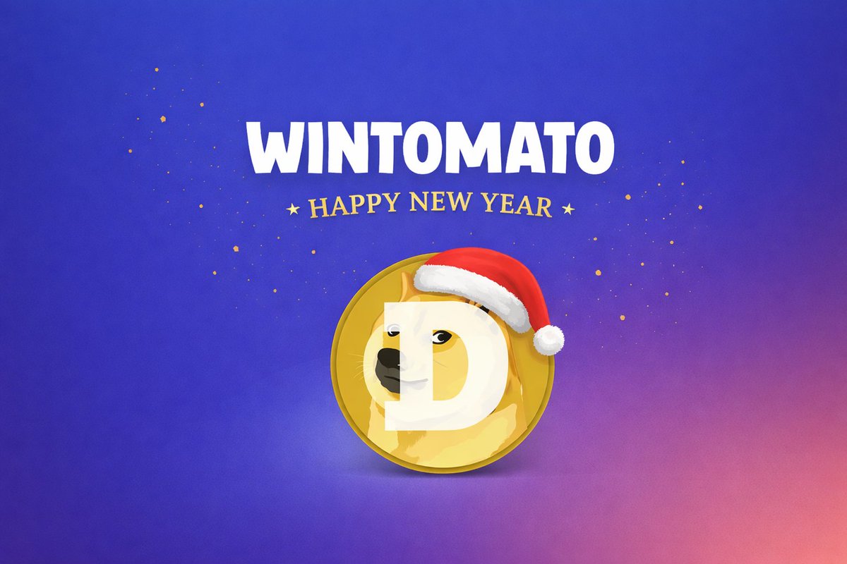 🎉 New Year Giveaway! 🎉

We’re giving away 100 worth of <a href="/dogecoin/">Dogecoin</a> 🐶💰
to 1 lucky winner, who will be announced on December 31 🎆

🟣 Follow <a href="/Wintomatocom/">Wintomato</a>
🟣 Like &amp; Retweet this post
🟣 Tag 3 friends
🟣 Comment your username

#Dogecoin #CryptoRecovery #CryptoCommunity