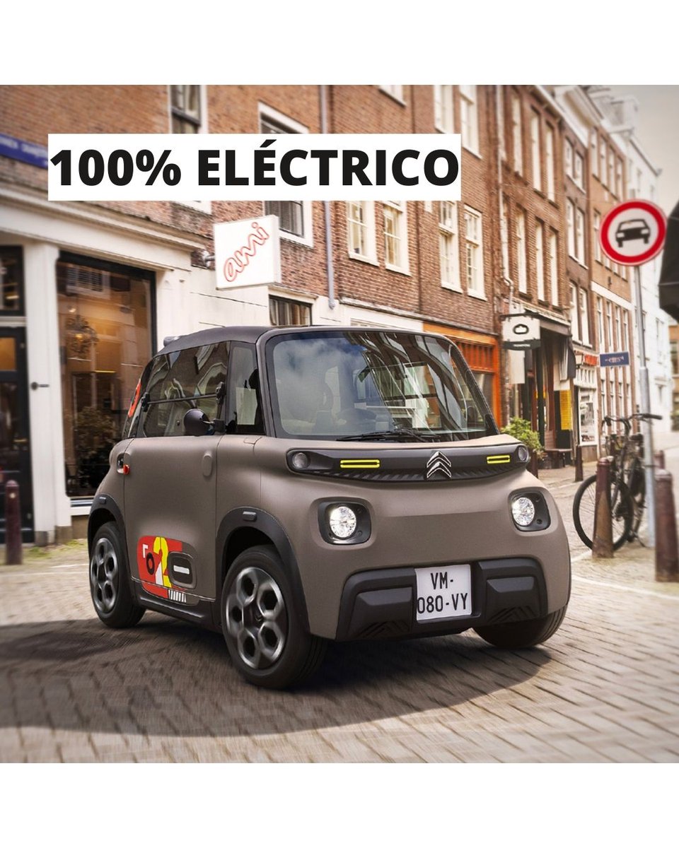 Vuelve a sonreír al volante con el #CitroënAMI😄🚗

En 📍#CitroënAutosTorrent, tenemos la solución a tus atascos, tus mil vueltas para aparcar y tus dramas con la gasolina.
✅Aparcas donde otros ni lo intentan
✅Ni la lluvia puede parar tus planes
✅100% eléctrico y 0% emisiones