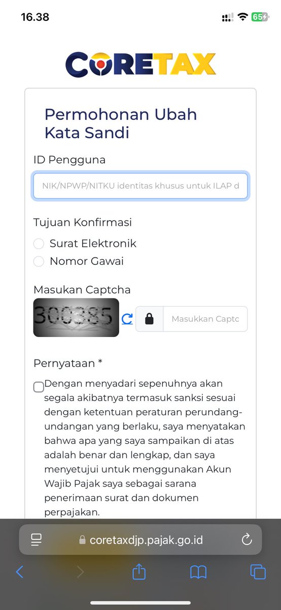 Mau aktivasi Coretax tapi lupa password akun, mau reset password tapi nomor yang terdaftar sudah tidak digunakan, mau lewat email tapi gak tau itu email siapa, gimana dong <a href="/kring_pajak/">#PajakKitaUntukKita</a> <a href="/DitjenPajakRI/">#PajakKitaUntukKita</a> <a href="/KemenkeuRI/">#UangKita</a>