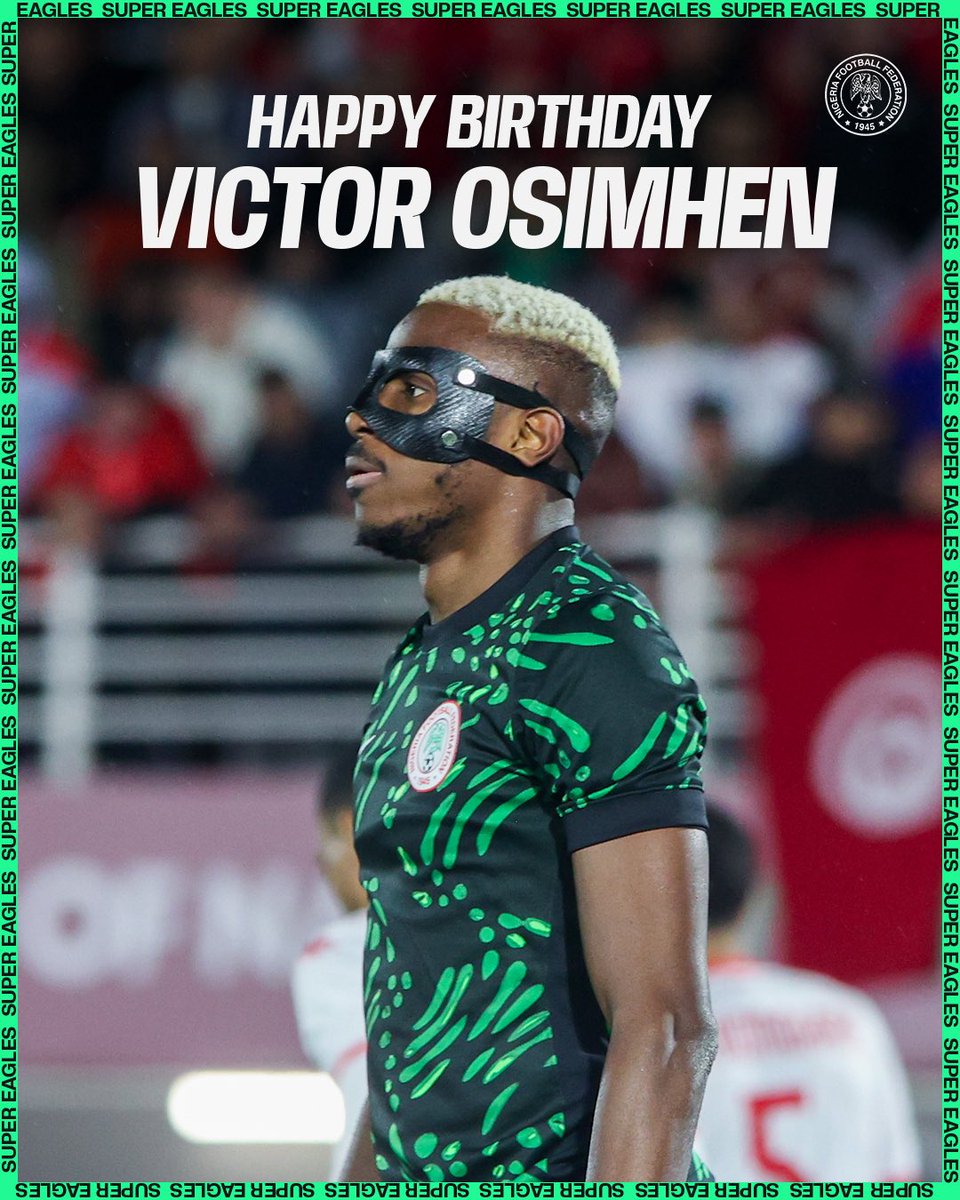 CAMBELLO123's tweet image. Happy Birthday Victor Osimhen 
#Vo9
@victorosimhen9 
God bless ur new age