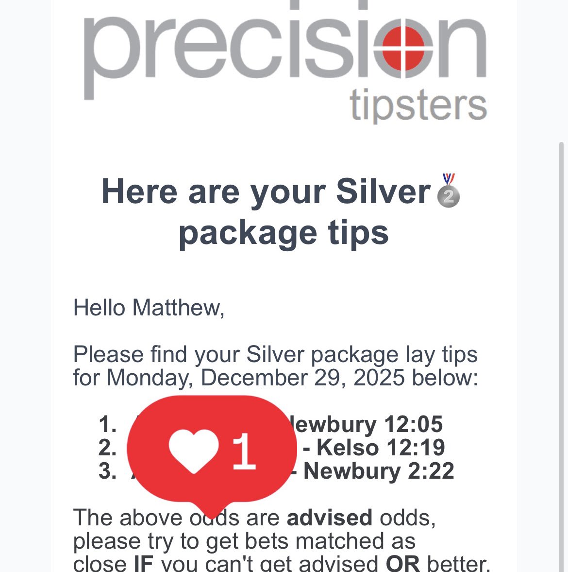 Precisiontips1's tweet image. Gold Cup day = big hype, big markets, big mistakes.
Perfect conditions for laying favourites 👇

🏇 Newbury 12:05, 13:15, 14:22, 15:35
🏇 Kelso 12:19
🏇 Limerick 14:17
🏇 Newcastle 16:15

precisiontipsters.co.uk

#GoldCup #HorseRacing #LayBetting #BetSmarter #RacingTips