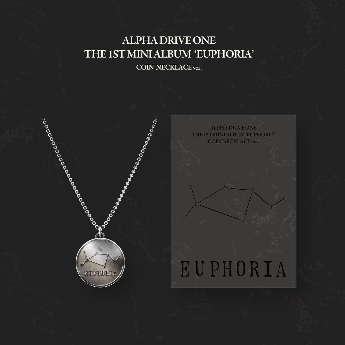 ald1 ネックレス　coin necklace　サンウォン 📢新商品情報✨】 . ALPHA DRIVE ONE THE 1ST MINI ALBUM [EUPHORIA