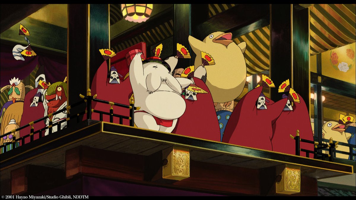 神様がお湯屋に疲れを癒しに来る、という設定は長野県南部の遠山郷などで、毎年12月に行われるお祭り「霜月祭」が発想のヒントになっています。宮﨑駿監督はこの祭りについて「日本中の神様を呼び出してお風呂に入れて元気にするっていう非常に面白いお祭りがあるんです。」と語っています。