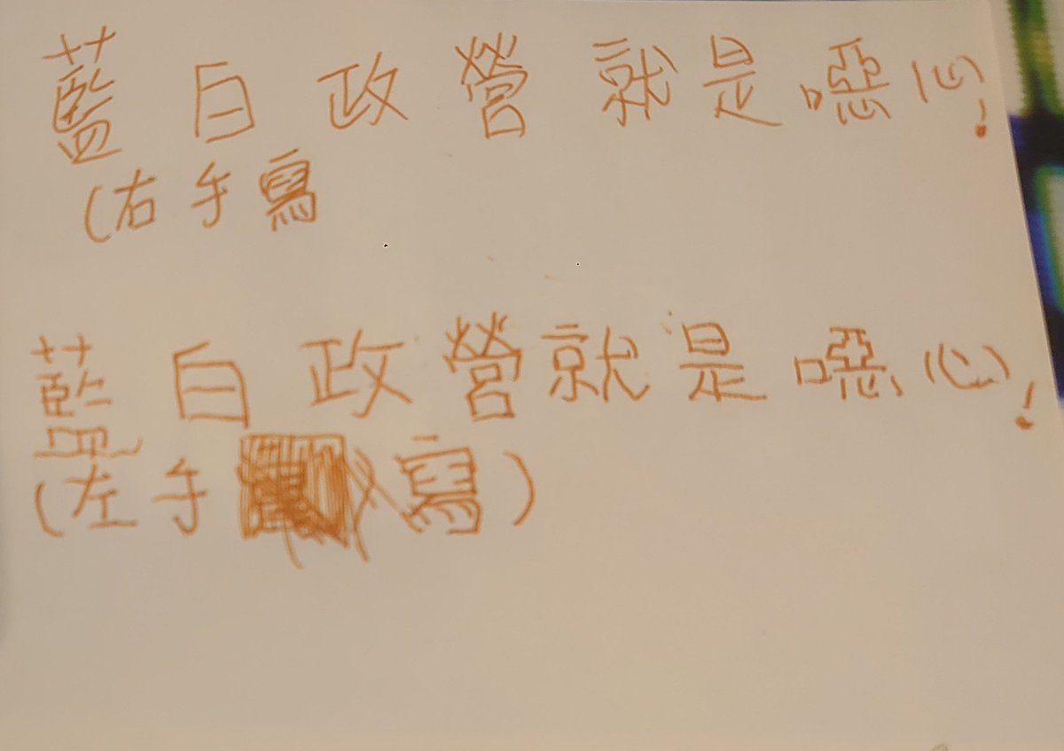 文字是無聊用左右手寫的.
其實他們的支持者也一樣噁啦,整天只會抹黑綠營、根本不會理性溝通.
