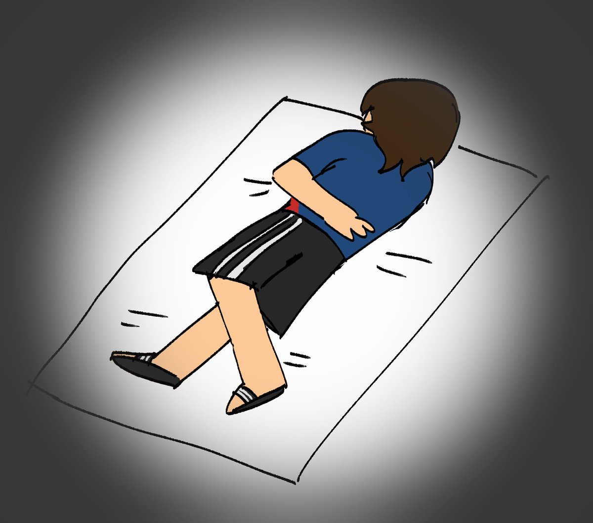 fanart of jooyeon dying in a glue trap