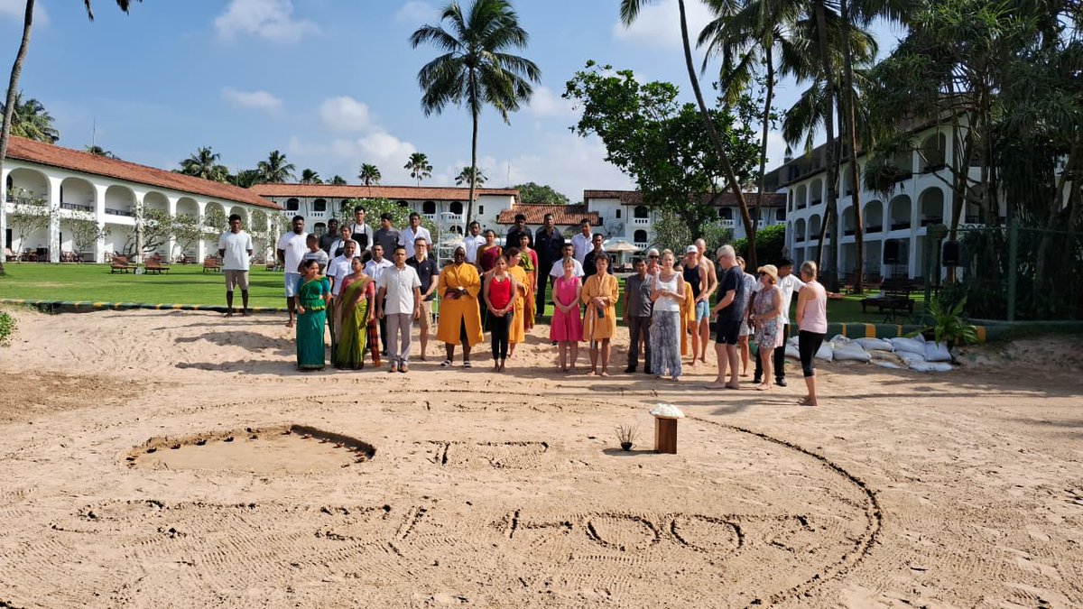 HeritanceHotels's tweet photo. On 26 Dec 2025, together with our guests and team at Heritance Ayurveda, we marked Tsunami Remembrance Day with a simple and respectful programme held by the beach shore.
 
The observance included the lighting of the lamp at 9:22 a.m., followed by two minutes of silence, honouring the lives lost and reflecting on the resilience of Sri Lanka through compassion, unity, and remembrance.
 
At Heritance Ayurveda, moments like these remind us that healing is not only personal, but collective.

#HeritanceAyurveda #HeritanceHotelsandResorts #Remembrance #TsunamiRemembrance #SriLanka #SharedHumanity