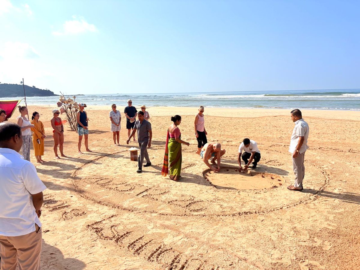 HeritanceHotels's tweet photo. On 26 Dec 2025, together with our guests and team at Heritance Ayurveda, we marked Tsunami Remembrance Day with a simple and respectful programme held by the beach shore.
 
The observance included the lighting of the lamp at 9:22 a.m., followed by two minutes of silence, honouring the lives lost and reflecting on the resilience of Sri Lanka through compassion, unity, and remembrance.
 
At Heritance Ayurveda, moments like these remind us that healing is not only personal, but collective.

#HeritanceAyurveda #HeritanceHotelsandResorts #Remembrance #TsunamiRemembrance #SriLanka #SharedHumanity