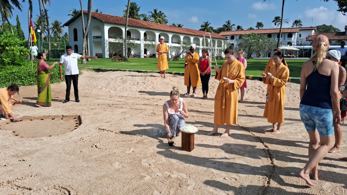 HeritanceHotels's tweet photo. On 26 Dec 2025, together with our guests and team at Heritance Ayurveda, we marked Tsunami Remembrance Day with a simple and respectful programme held by the beach shore.
 
The observance included the lighting of the lamp at 9:22 a.m., followed by two minutes of silence, honouring the lives lost and reflecting on the resilience of Sri Lanka through compassion, unity, and remembrance.
 
At Heritance Ayurveda, moments like these remind us that healing is not only personal, but collective.

#HeritanceAyurveda #HeritanceHotelsandResorts #Remembrance #TsunamiRemembrance #SriLanka #SharedHumanity