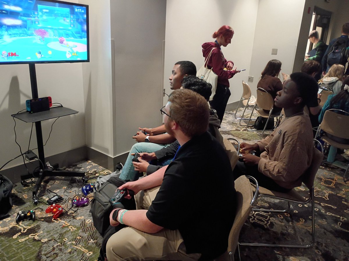 Had an awesome day playing Smash Bros. at Exposure Youth Camp 2025!  Looking forward to our Smash tournament tomorrow at 4 for a $1,000 prize! #Exposure #EYC #SmashBros #SsBU